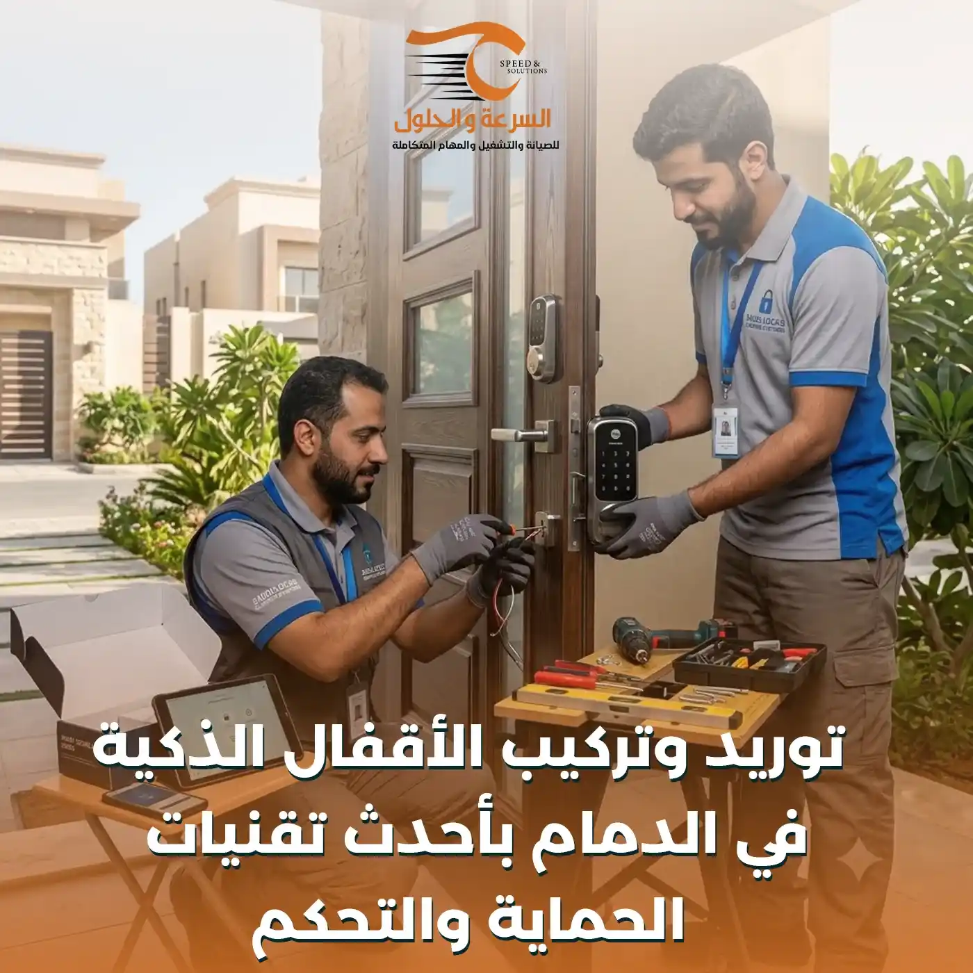تركيب أقفال ذكية في الدمام - شركة السرعة والحلول